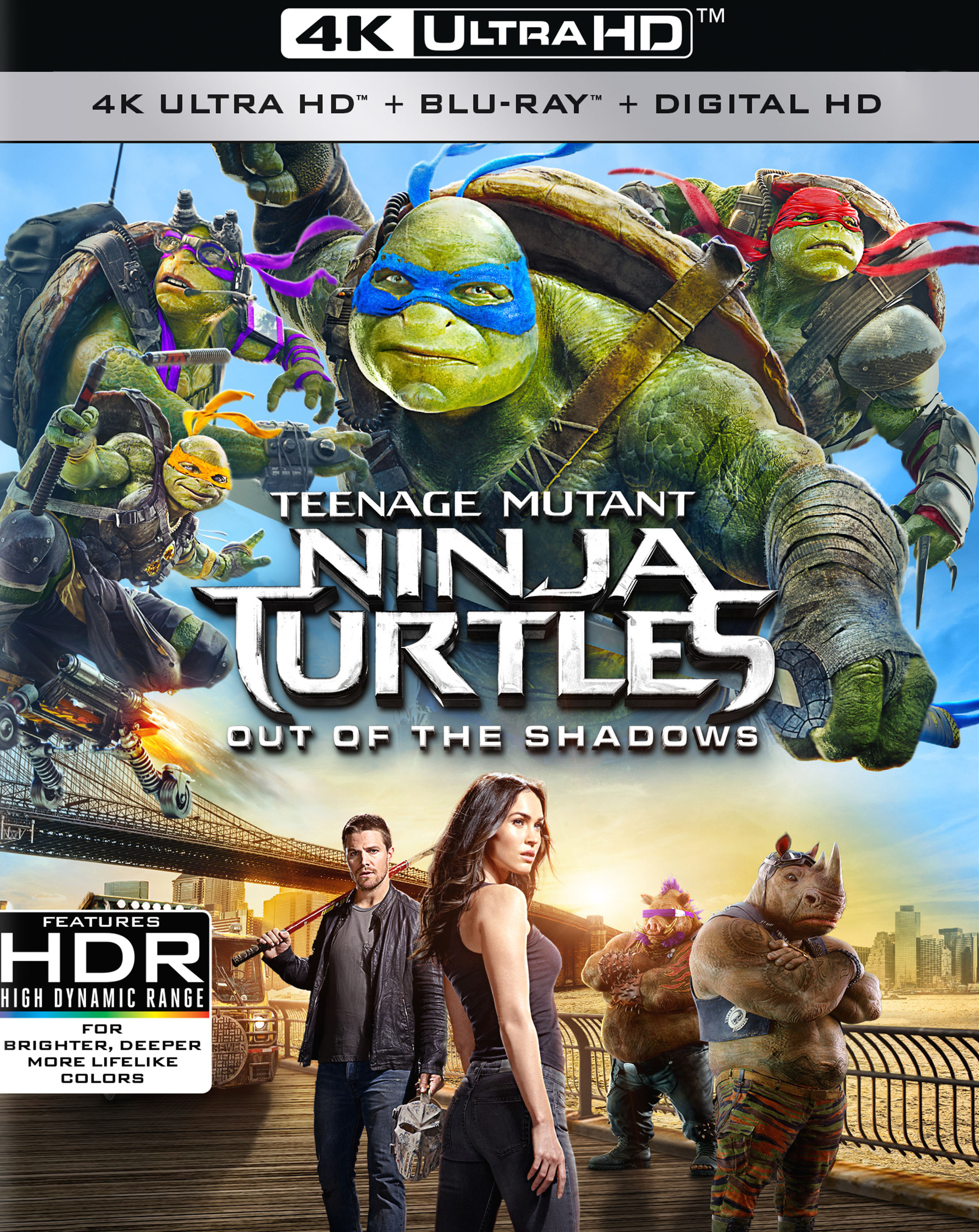 Teenage Mutant Ninja Turtles: Out of the Shadows 2014 (4K ULTRA HD + BLURAY)